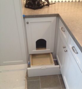 Pull Out Kitty Litter Ideas Laundry Integrated Cabinetry