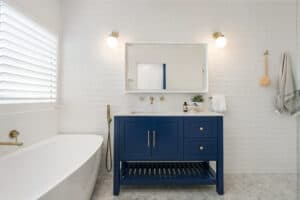 Blue_Bathroom_Vanity Hamptons Shaker Style Design