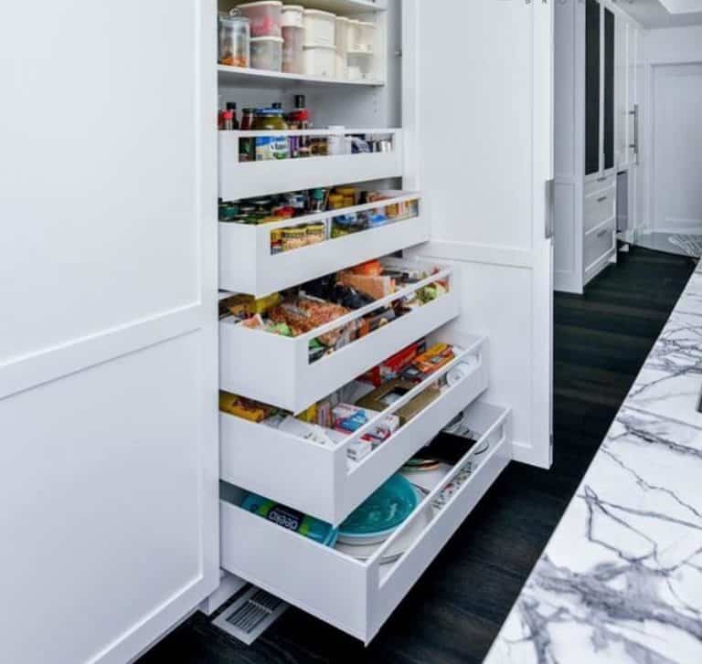 Kitchen Pantry Design Drawers or Shelves? Renovating Mums