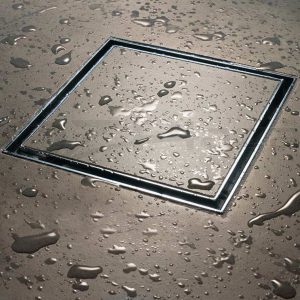Square tile shower drain