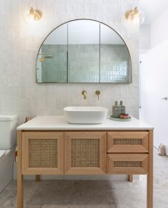 JustInPlace Above Counter Vessel Basin Brass Taps
