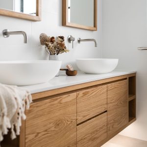 JustInPlace Above Counter Vessel Bathroom Basin Double