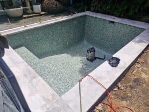 Concrete Pool Cost Interior Finish Mosaic Tiles