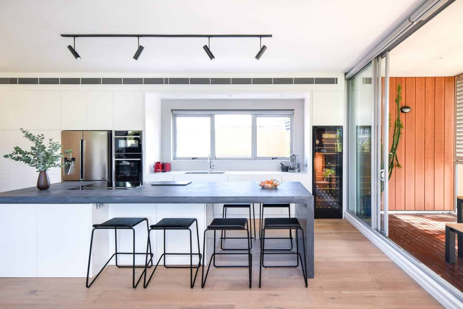 Blakes Of Sydney Custom Joinery Modern Inner West Concrete benchtop